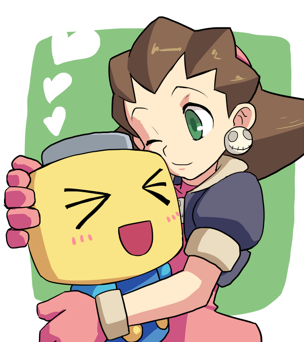 tron bonne and servbot (mega man and 1 more) drawn by muu_(mumumer)