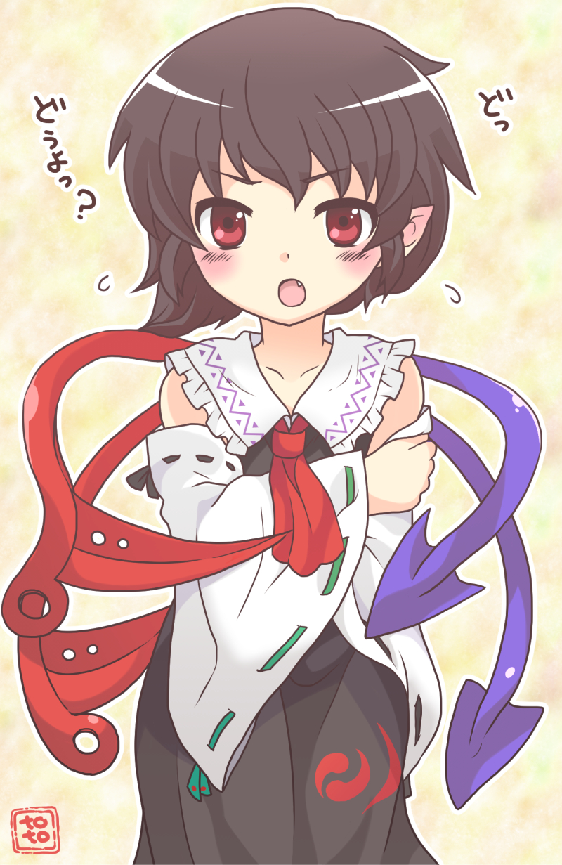 hakurei reimu and houjuu nue (touhou) drawn by toto_(hitori_othello)