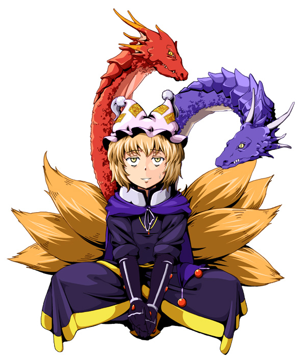 yakumo ran and ashton anchors (touhou and 2 more) drawn by aka_ringo