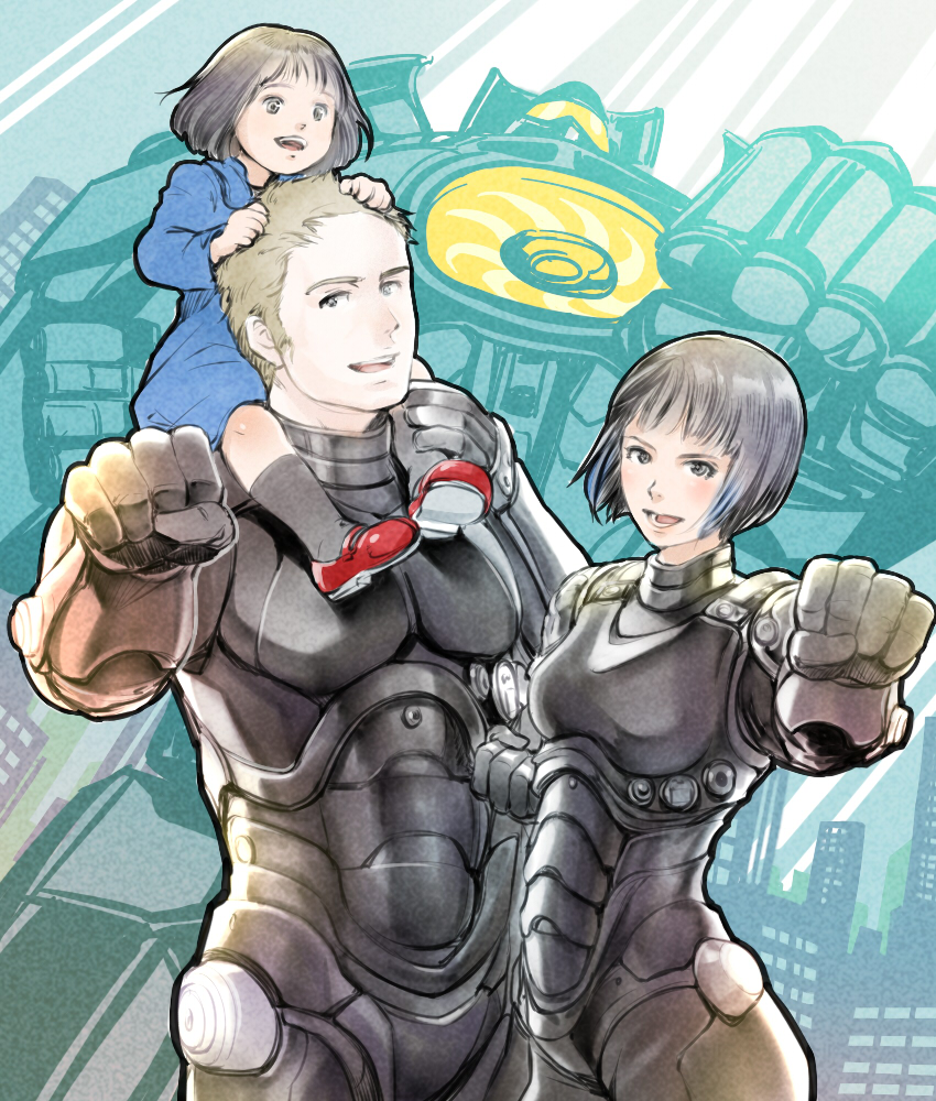 gipsy danger, mako mori, and raleigh becket (pacific rim) drawn by teuteu08