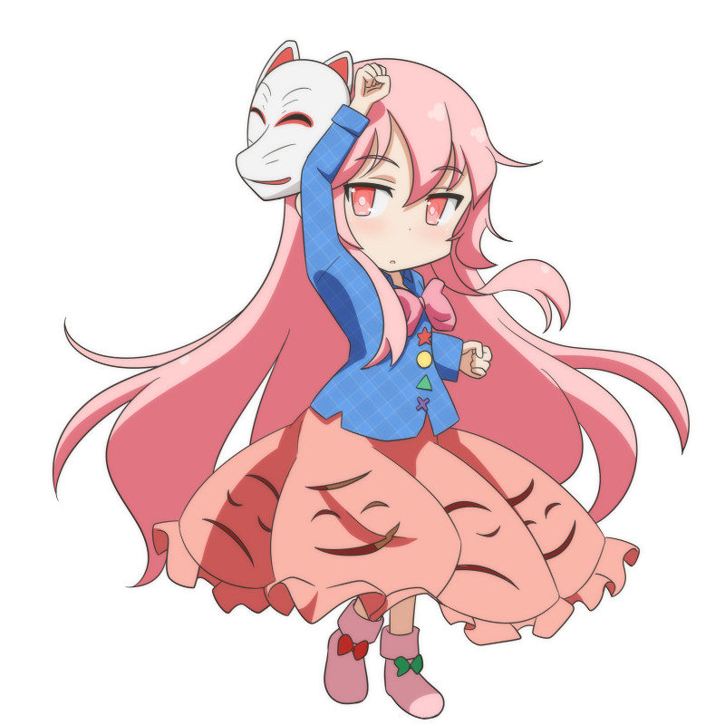 hata no kokoro (touhou) drawn by cato_(monocatienus)