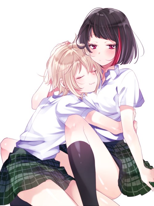 mitake ran and aoba moca (bang dream!) drawn by ito22oji