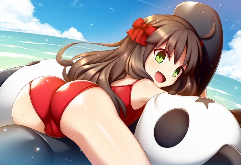 arima miyako and master panda (tsukihime and 1 more) drawn by fuu_(koneko_no_yomeiri)