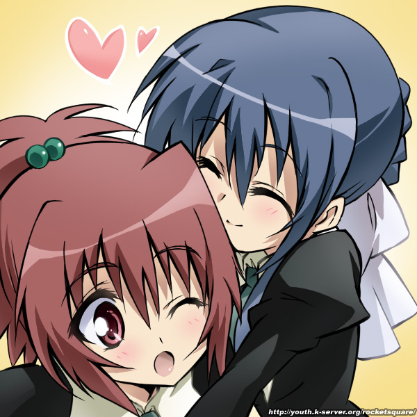 aoi nagisa and suzumi tamao (strawberry panic!) drawn by kuropan_(crow_panther)