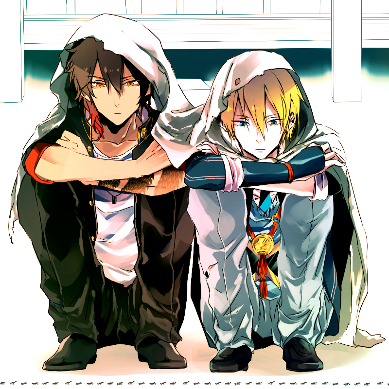 yamanbagiri kunihiro and ookurikara (touken ranbu) drawn by yuki_(c39)