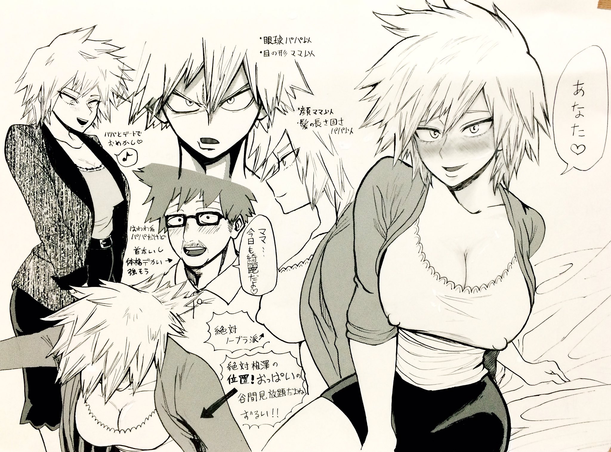 Bakugou Katsuki Bakugou Mitsuki And Bakugou Masaru Boku No Hero Academia Drawn By Y Poro P Danbooru Mitsuki bakugo was born to 2 pro heroes, katsuki bakugo and eijiro kirishima or better known as ground zero and red riot. bakugou katsuki bakugou mitsuki and