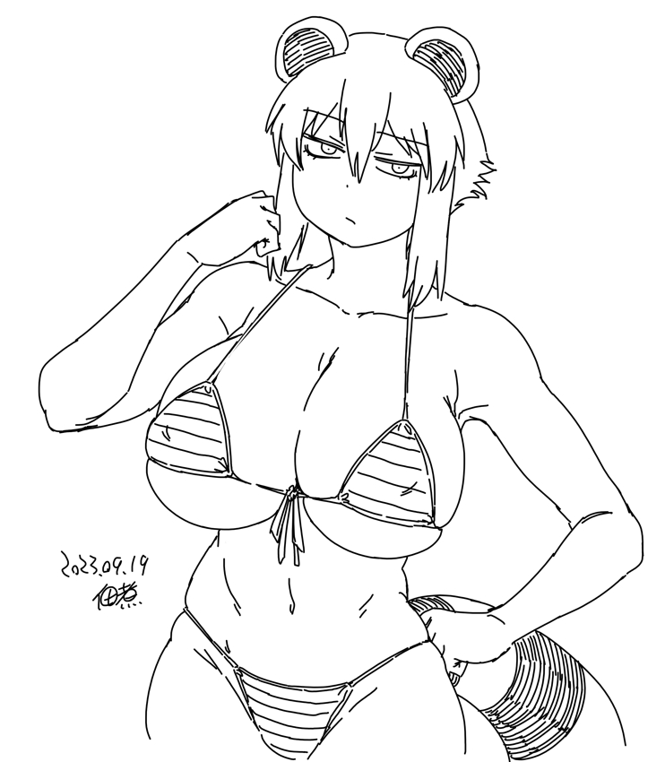 araiguma-san (original) drawn by tsukudani_(coke-buta)