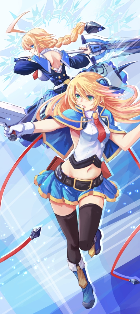 noel vermillion and es (blazblue and 1 more) drawn by yuuka_seisen