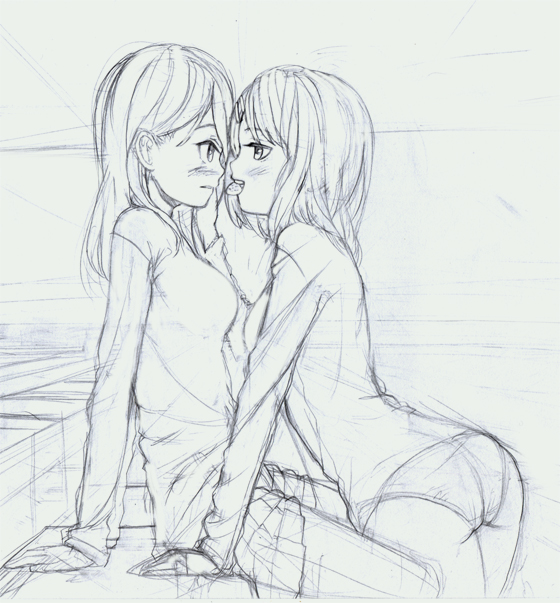 hirasawa yui and tachibana himeko (k-on!) drawn by lasterk