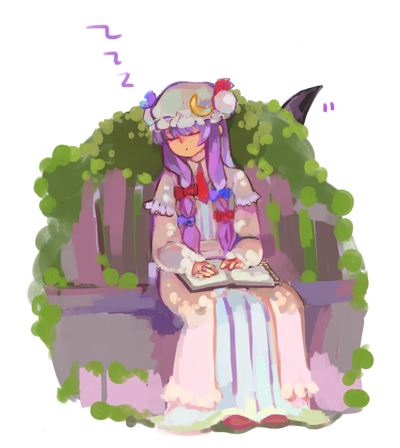 kirisame marisa and patchouli knowledge (touhou) drawn by kanon_(rsl)