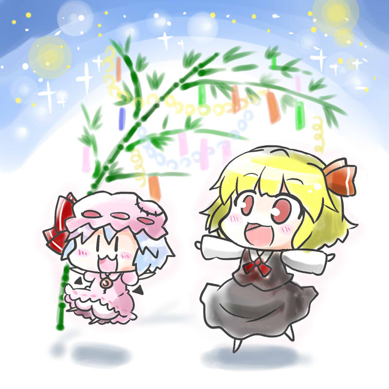 remilia scarlet and rumia (touhou) drawn by noai_nioshi