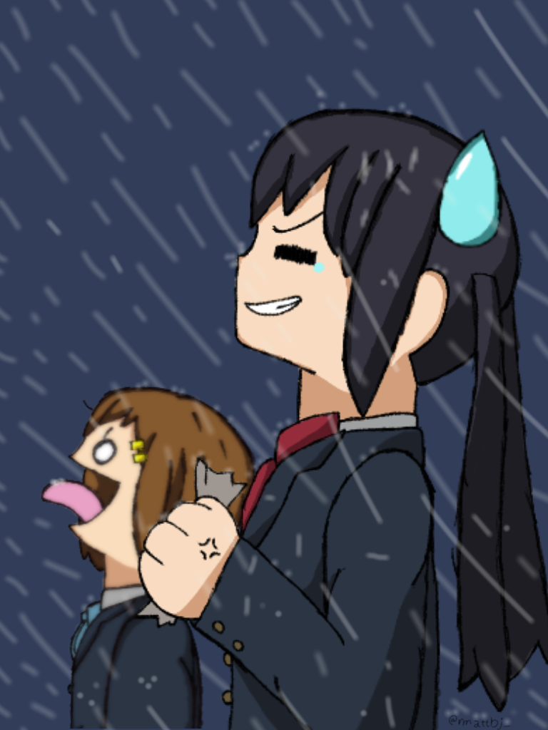 nakano azusa and hirasawa yui (k-on! and 1 more) drawn by mattbj
