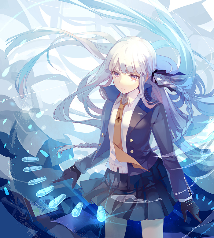 kirigiri kyoko (danganronpa and 1 more) drawn by dhiea
