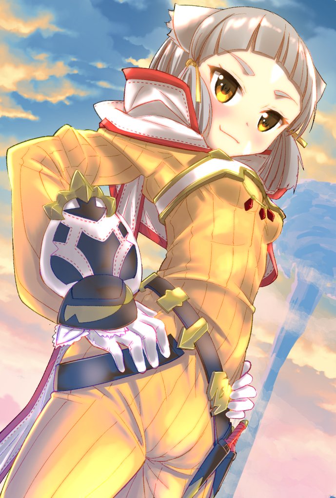 nia (xenoblade chronicles and 1 more) drawn by hanamaki_kaeru