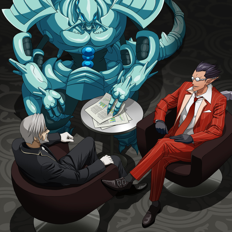 demiurge, sebas tian, and cocytus (overlord) drawn by k-ta