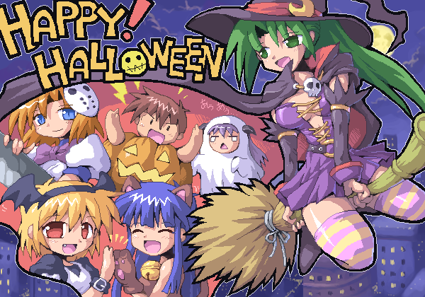 furude rika, ryuuguu rena, houjou satoko, sonozaki mion, hanyuu, and 2 more (higurashi no naku koro ni and 1 more) drawn by kurogarasu