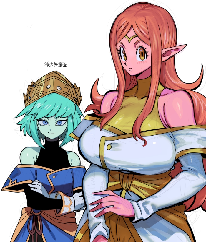 chronoa and aeos (dragon ball and 1 more) drawn by nanika_(nnkgh)