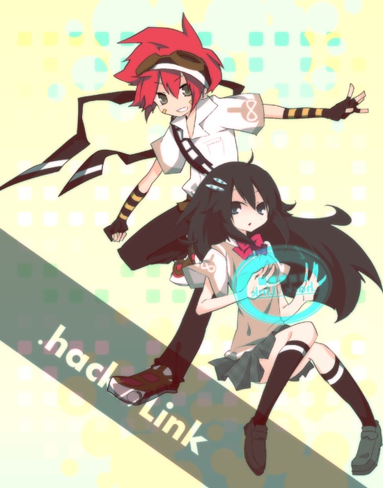 kuryuu tokio and amagi saika (.hack// and 1 more) drawn by ciel_arc