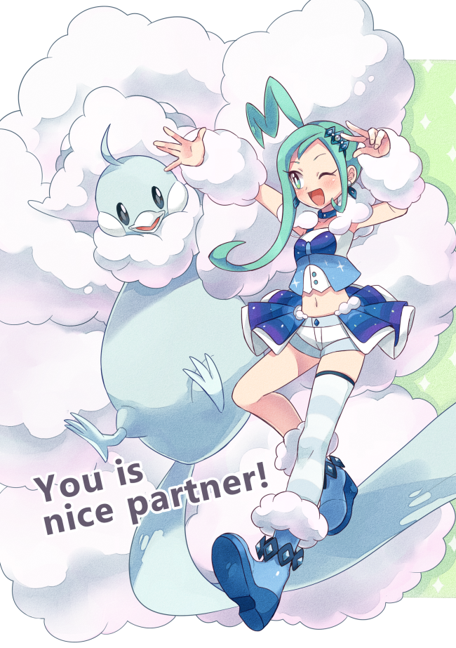altaria, lisia, and mega altaria (pokemon and 1 more) drawn by remotarou