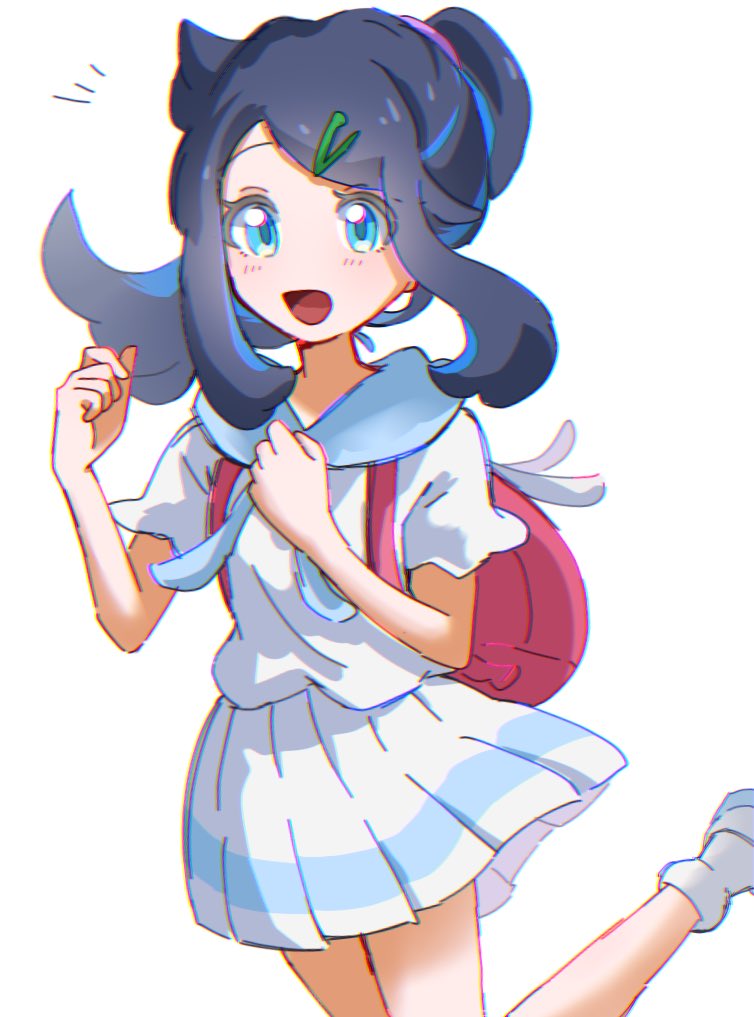 lillie and liko (pokemon and 2 more) drawn by seiun_(hoshigumo_72)