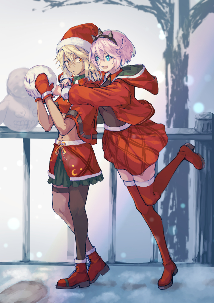ramlethal valentine, elphelt valentine, and lucifero (guilty gear and 1 more) drawn by online_neet