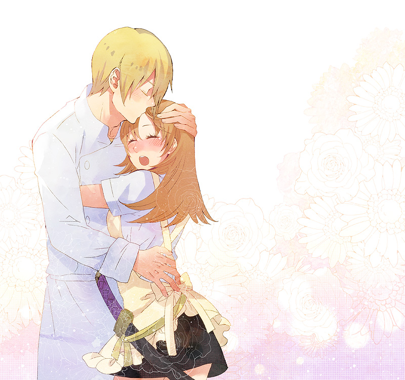 todoroki yachiyo and satou jun (working!!) drawn by satoo