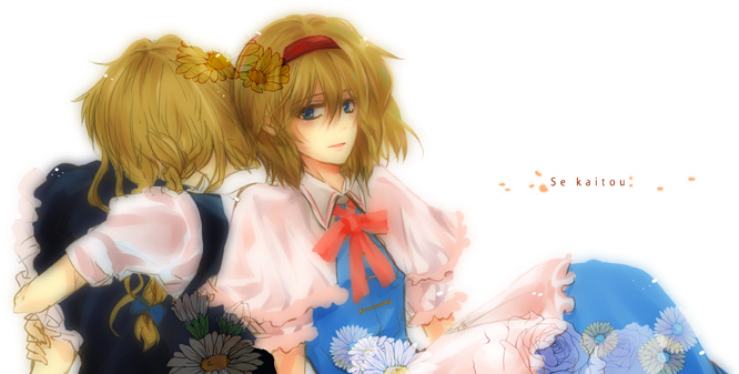 kirisame marisa and alice margatroid (touhou) drawn by araki
