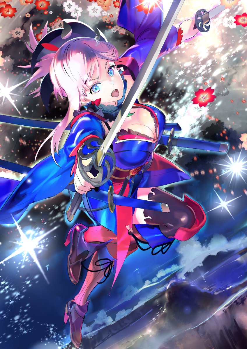 miyamoto musashi (fate and 1 more) drawn by 119