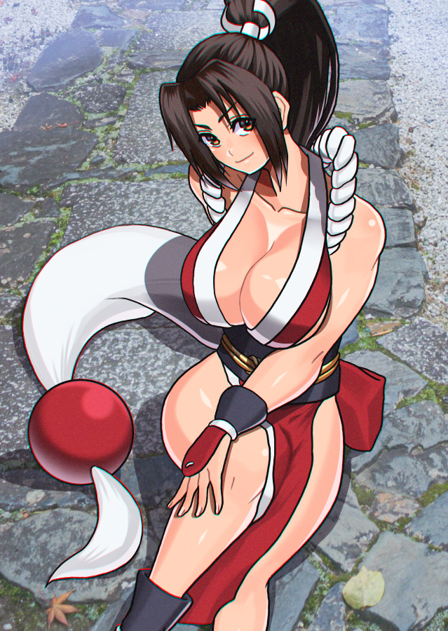 shiranui mai (the king of fighters) drawn by akisu_k