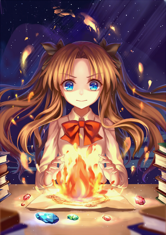tohsaka rin (fate and 1 more) drawn by mirror_(xilu4)