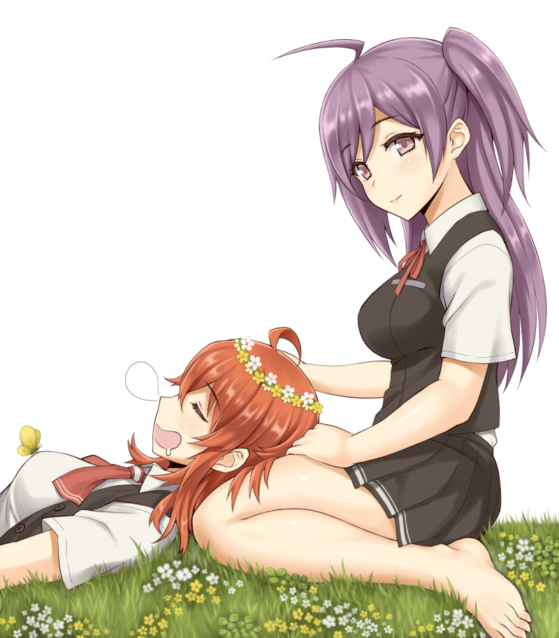 hagikaze and arashi (kantai collection) drawn by lang_(chikage36)