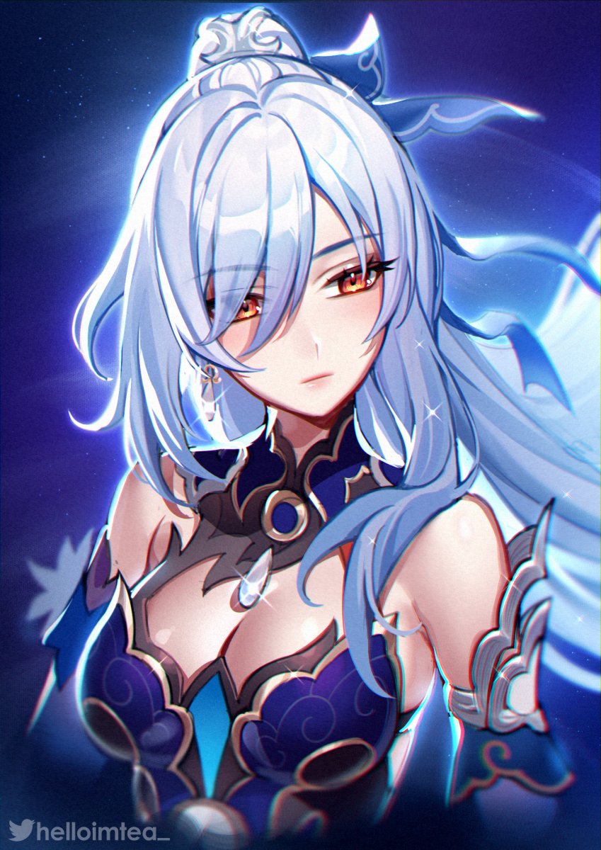 jingliu (honkai and 1 more) drawn by helloimtea