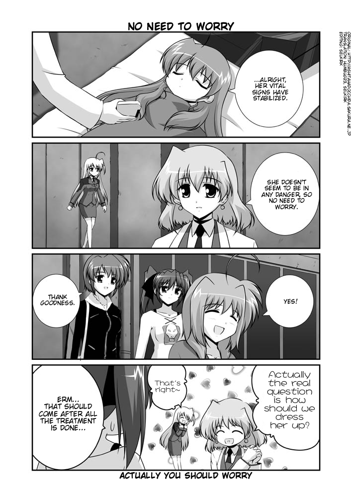 vivio, subaru nakajima, reinforce zwei, teana lanster, shamal, and 1 more (lyrical nanoha and 1 more) drawn by mikage_takashi