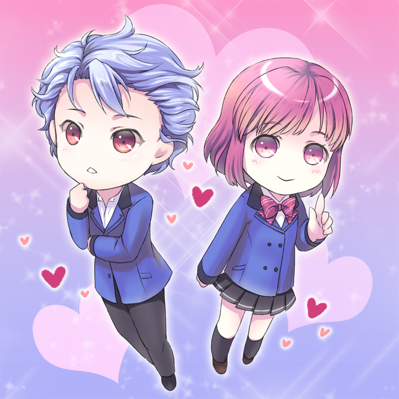 protagonist and shitara seiji (tokimeki memorial and 2 more) drawn by unya_(unya-unya)