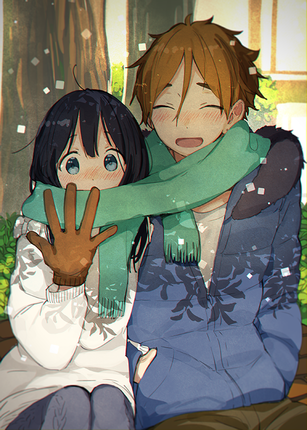 kitashirakawa tamako and ooji mochizou (tamako market) drawn by momose_(oqo)