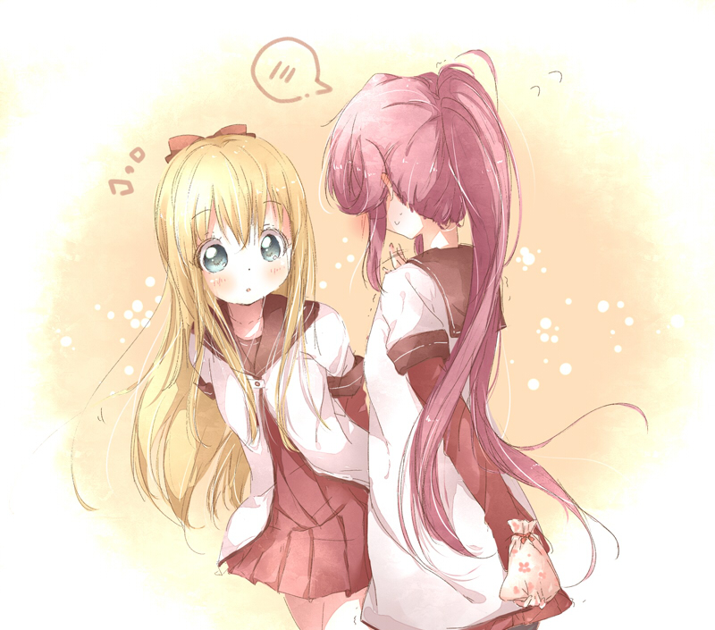 toshinou kyouko and sugiura ayano (yuruyuri) drawn by kuma_(happylocation)