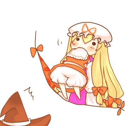 hakurei reimu, kirisame marisa, and yakumo yukari (touhou) drawn by hatena_(00no79562)