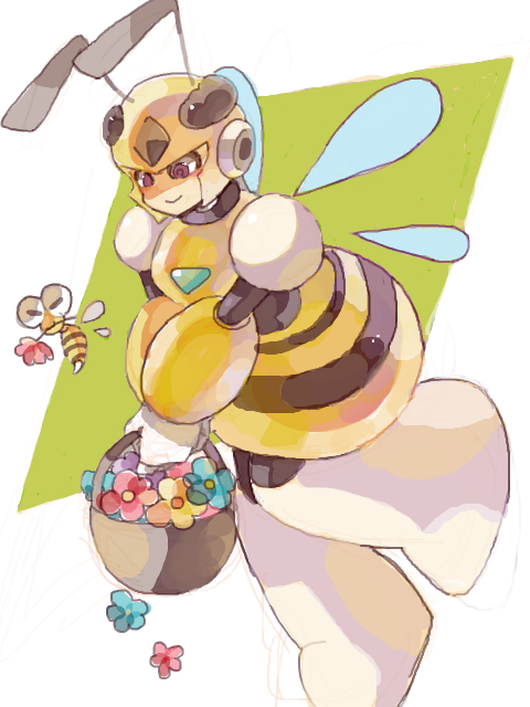 honey woman (mega man and 1 more) drawn by umeume_(uu)