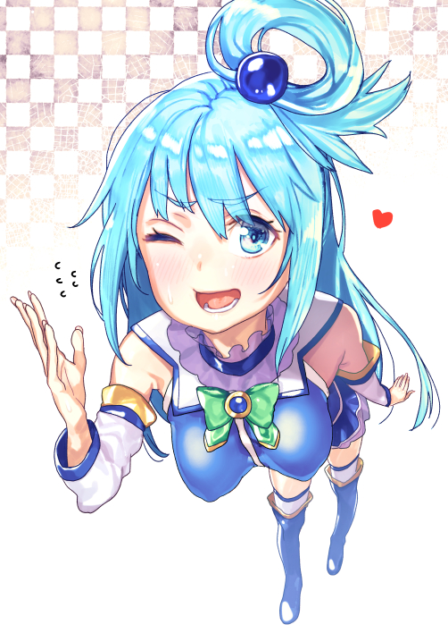 aqua (kono subarashii sekai ni shukufuku wo!) drawn by subachi