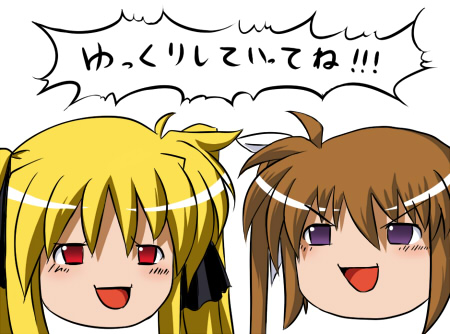 fate testarossa and takamachi nanoha (lyrical nanoha and 1 more)