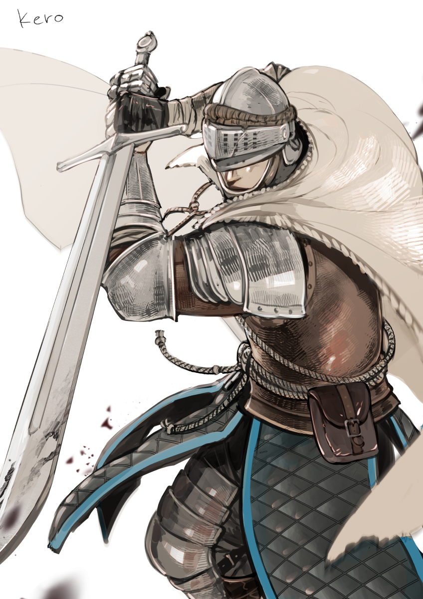 tarnished and vagabond (elden ring) drawn by kero_1110