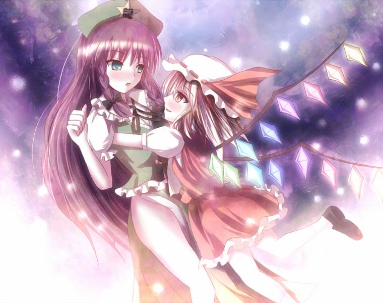 flandre scarlet and hong meiling (touhou) drawn by non_(nobu)