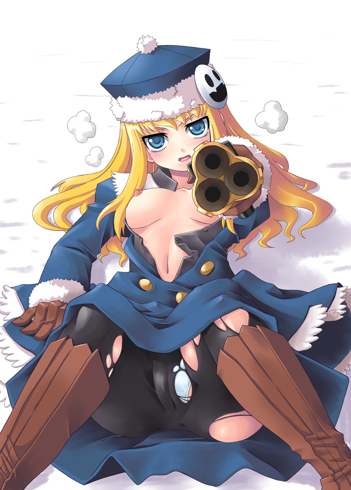 jack frost, gunner, and gunner 2 (sekaiju no meikyuu and 1 more) drawn by yaso_shigeru