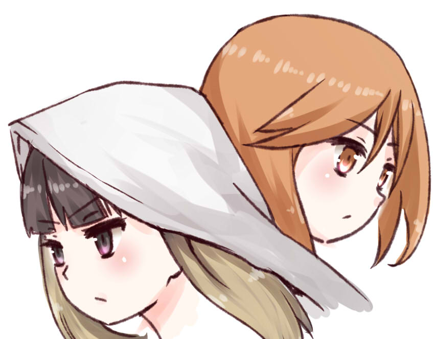 kinuhata saiai and kuroyoru umidori (toaru majutsu no index and 1 more) drawn by i.u.y