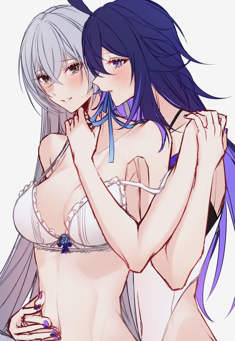 bronya rand and seele (honkai and 1 more) drawn by sieka_(piiroinardesco)