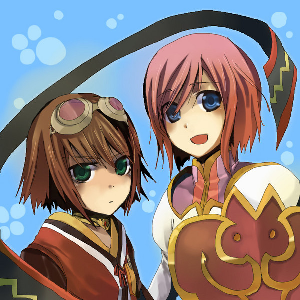 estellise sidos heurassein and rita mordio (tales of and 1 more) drawn by nobu_(knob)
