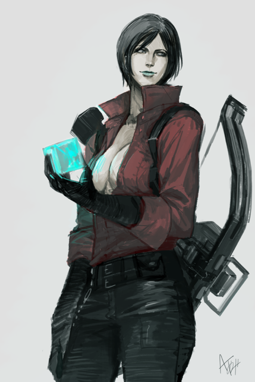 ada wong (resident evil and 1 more) drawn by ami_thompson