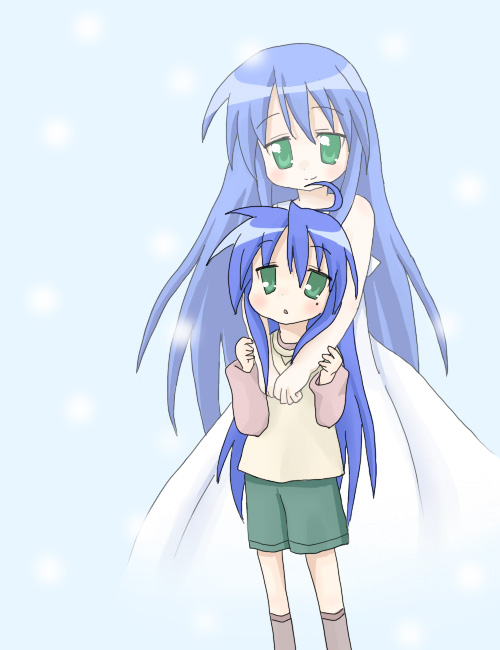 izumi konata and izumi kanata (lucky star) drawn by sakuramori_sumomo