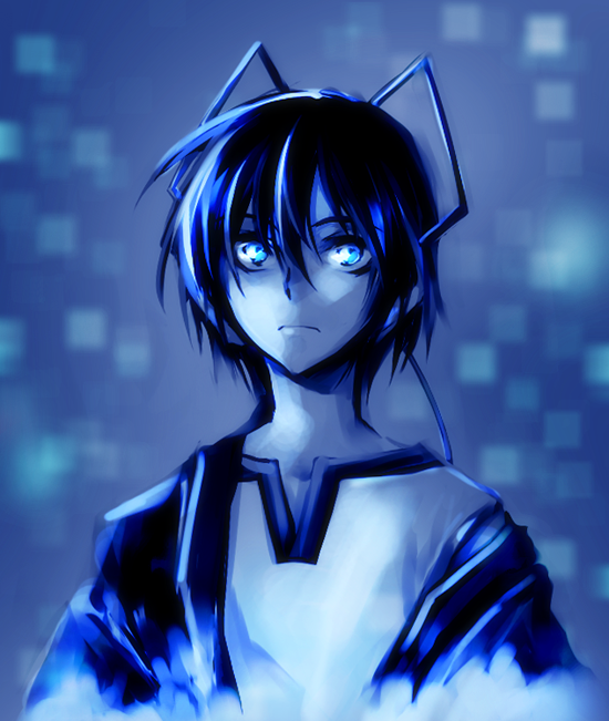 protagonist (devil survivor and 1 more) drawn by shouki