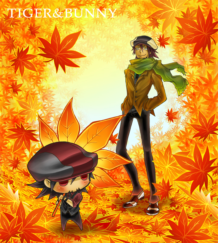 kaburagi t. kotetsu and ebitetsu (tiger & bunny) drawn by ayuna_rokyo
